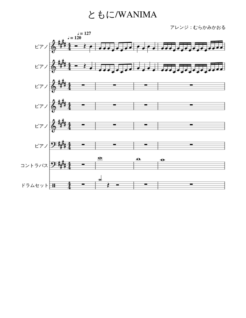Panache（ブラスバンド譜面）楽譜