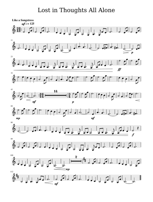'Lost in Thoughts All Alone' from Fire Emblem Fates