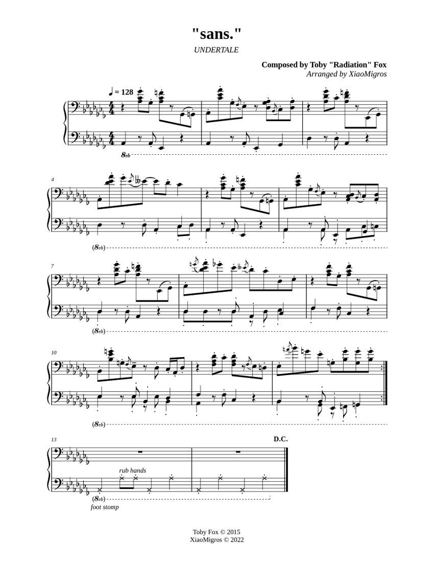 Undertale OST - CORE Sheet music for Piano (Solo