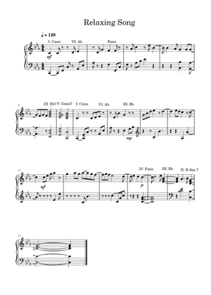 Relaxing song Sheet Music for Piano (Solo) easy | MuseScore.com