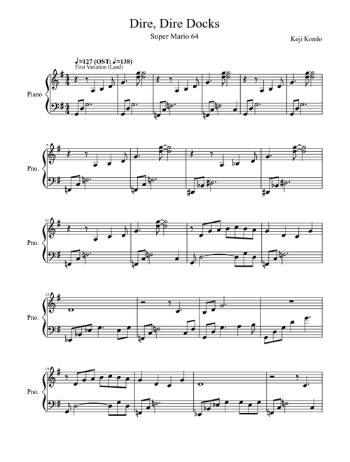 Super Mario 64 Water Theme (All Variations) (Jolly Roger Bay / Dire, Dire Docks)