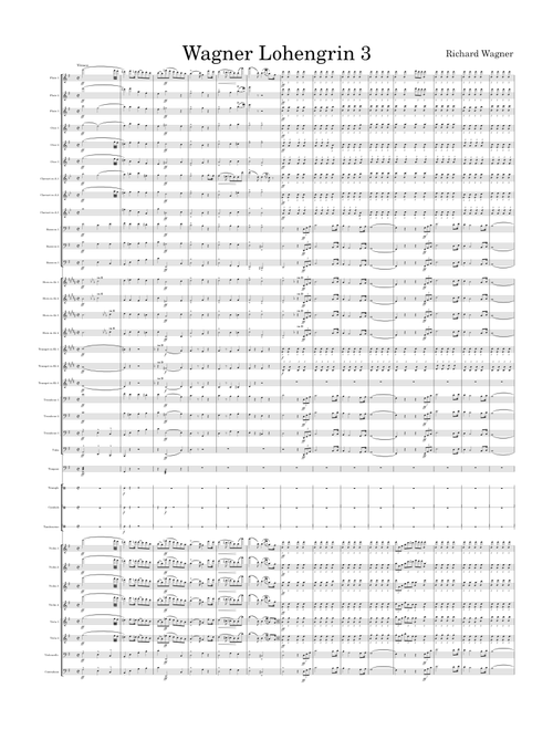 Lohengrin - Prelude to Act lll – Richard Wagner