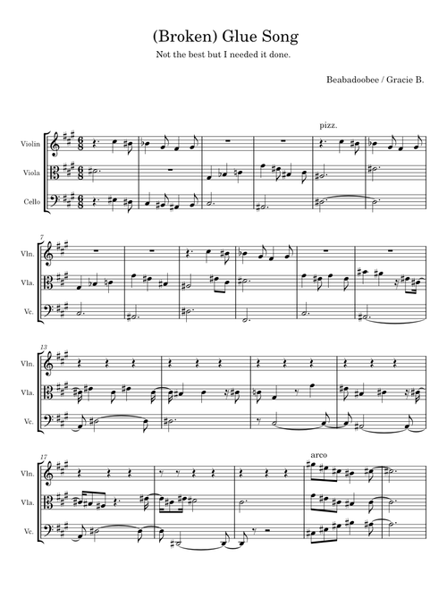Glue Song  - beabadoobee