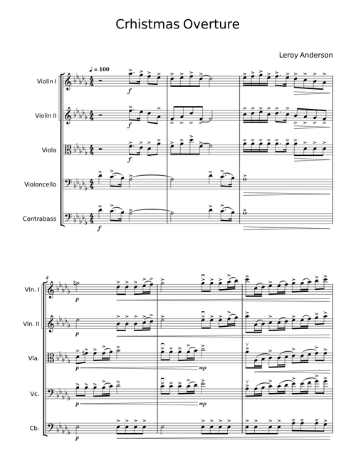Crhistmas Overture - Leroy Anderson