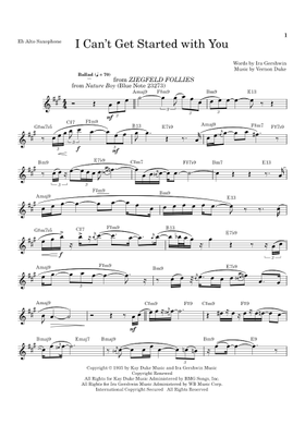 Free I Can't Get Started by Vernon Duke sheet music | Download PDF