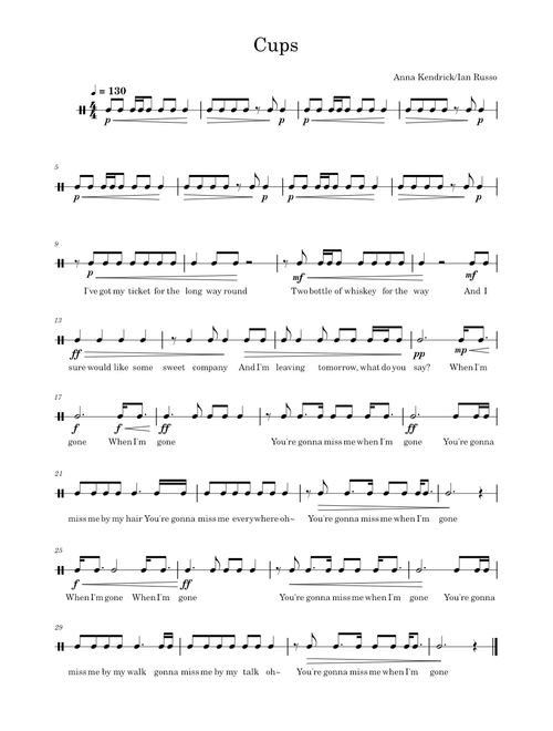 Cups – Anna Kendrick