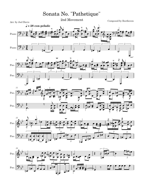 Pathetique Sonata 2nd Movement