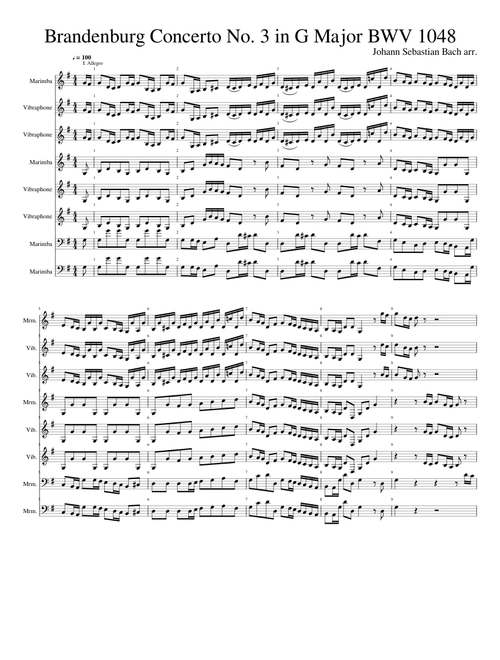 Brandenburg Concerto No. 3 in G Major