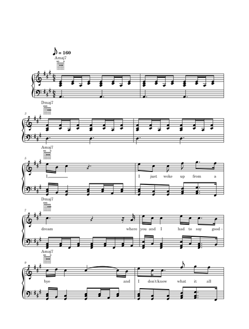 Die With A Smile - Bruno Mars And Lady Gaga sheet music arranged by Unregistered_user for Solo