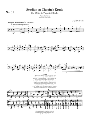 L. Godowsky - study no.1 Sheet Music for Piano (Solo