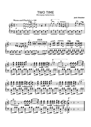 Two Time - Jack Stauber. Piano and Flute Sheet Music for Piano, Flute ...
