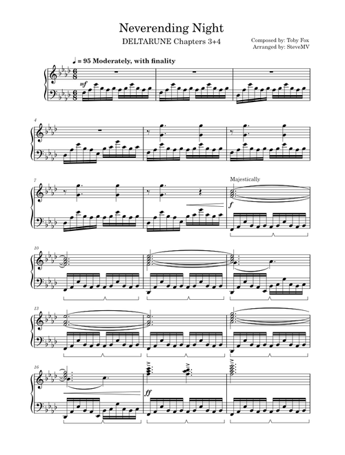 Neverending Night - Toby Fox (DELTARUNE Chapters 3+4)