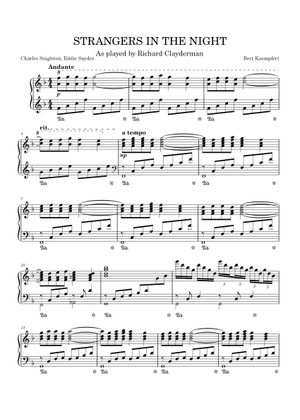 Strangers in the Night – Bert Kaempfert Sheet Music for Piano