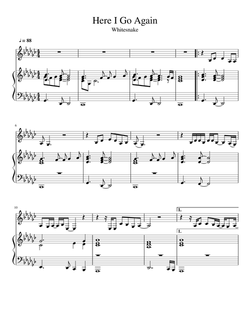 Here I Go Again - Whitesnake (Draft)
