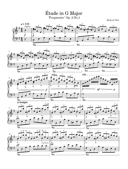 Étude in G Major