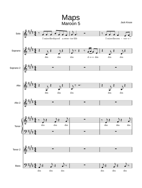 Maps – Maroon 5 (for acapella)