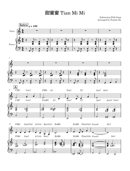 Tian mi mi 甜蜜蜜 – Teresa Teng