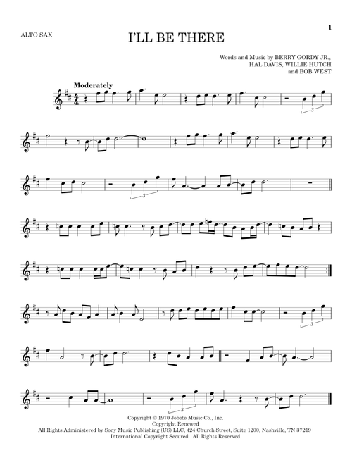 I'll Be There - The Jackson 5 (Alto Sax Solo)