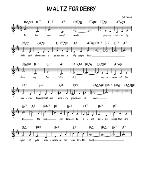 WALTZ FOR DEBBY