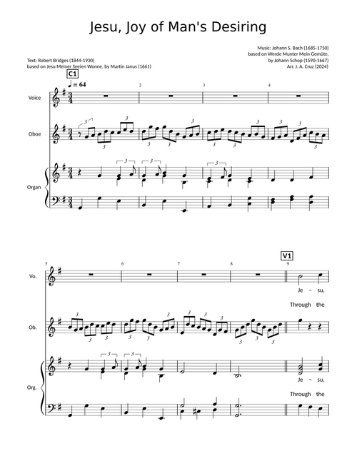 Jesu, Joy of Man's Desiring – Johann Sebastian Bach