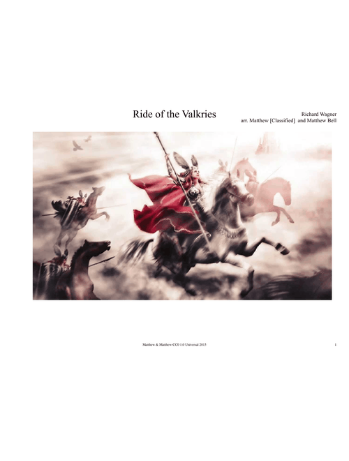 Ride of the Valkries for Concert Band ~DONE~