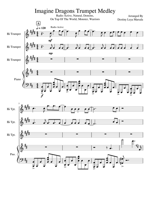 Imagine Dragons Trumpet Medley