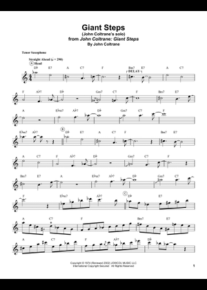 ジョンコルトレーン　スコア ジョン・コルトレーン（ピアノソロ）／John Coltrane (Jazz