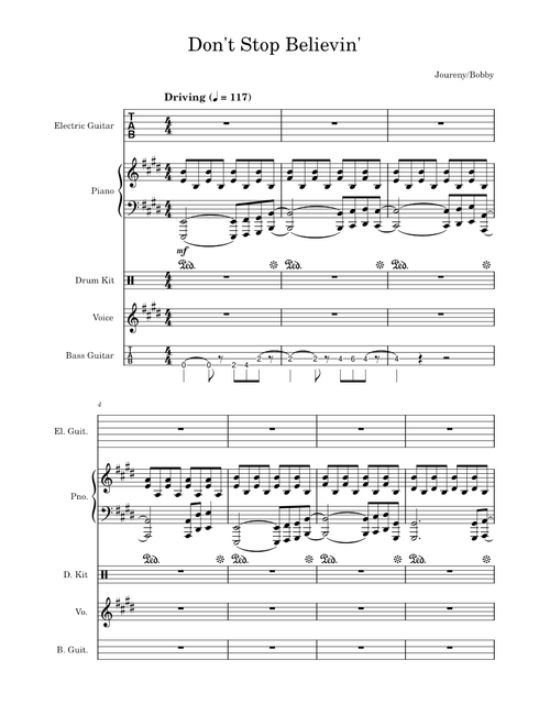 Dont Stop Believin' – Unknown author