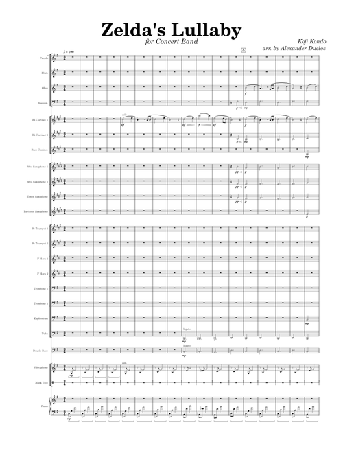 Zelda's Lullaby [Concert Band]