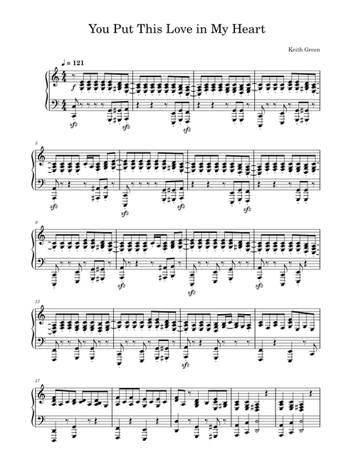 You Put This Love in My Heart – Keith Green You Put This Love in My Heart