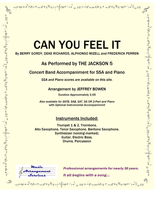 Can You Feel It (Arr. Jeffrey Bowen) - The Jackson 5 (Concert Band)