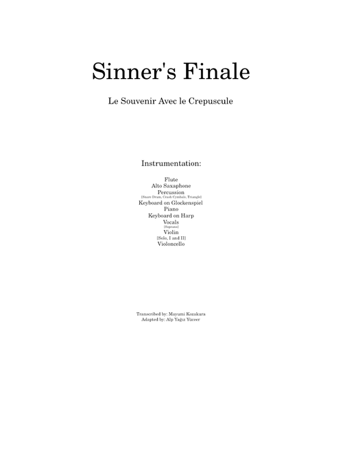 Sinner's Finale