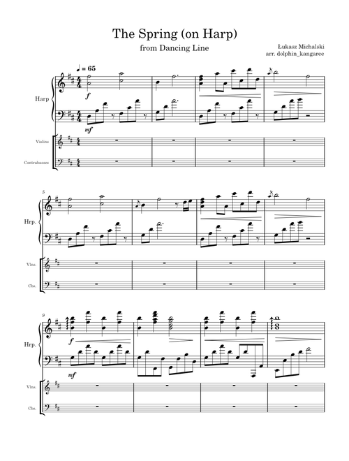 The Spring (on Harp)- Dancing Line