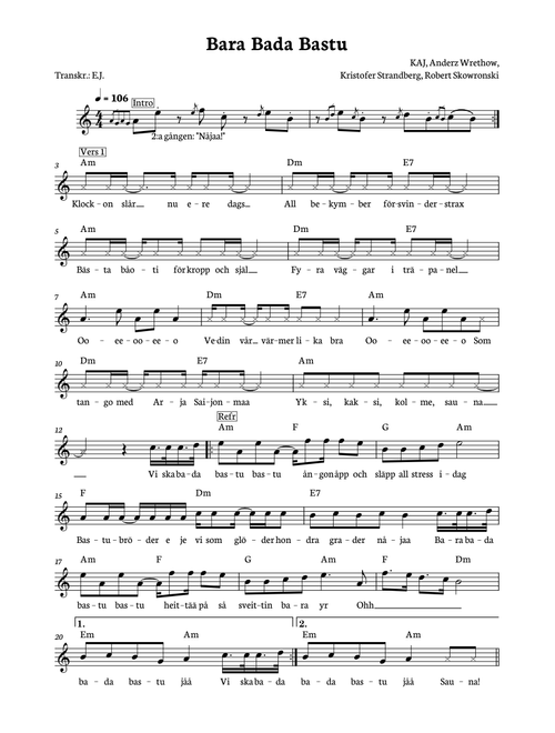 Bara Bada Bastu – KAJ