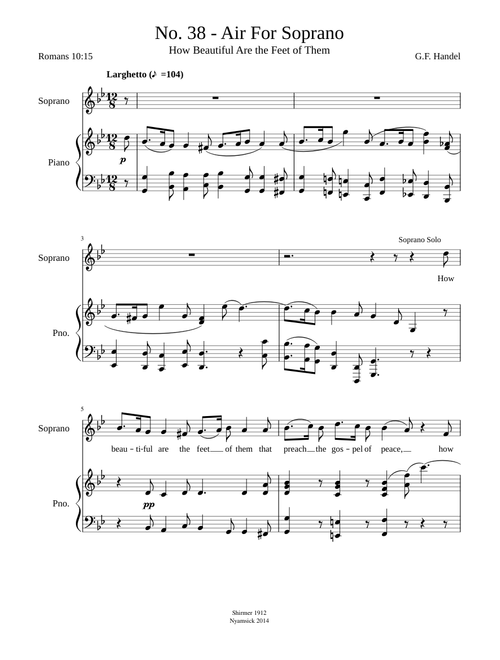 How beautiful are the feet (Handel Messiah)