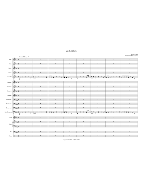 Atchafalaya (Arr. Brian Lawrence) - Michael Kelly Rea League (Jazz Ensemble)