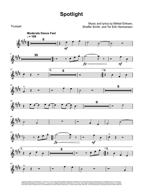 Spotlight (Arr. David Lartey) - Jennifer Hudson (Trumpet Solo)