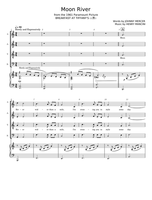 Moon River - Johnny Mercer