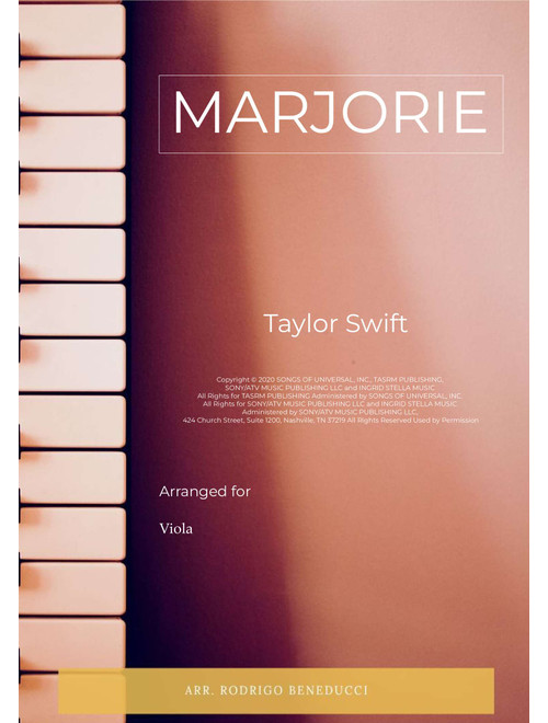 Marjorie (Arr. RODRIGO BENEDUCCI) - Taylor Swift (Viola Solo)