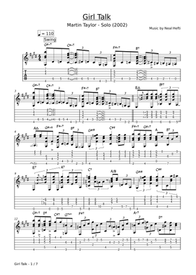 Martin Taylor 楽譜、タブ譜　CD付き Free Martin Taylor sheet music | Download PDF or print on