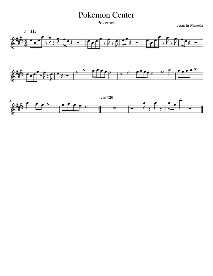 Pokemon Center Sheet Music For Flute Solo MuseScore pokemon-center-sheet-music-for-flute-solo-musescore