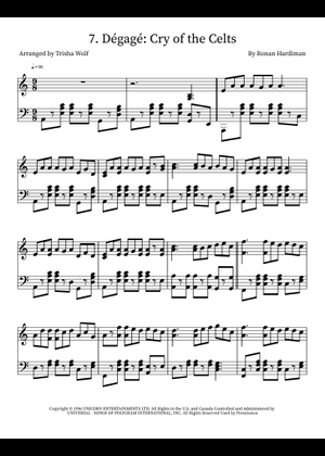 Cry of the Celts - V. Victory - Ronan Hardiman Sheet Music for