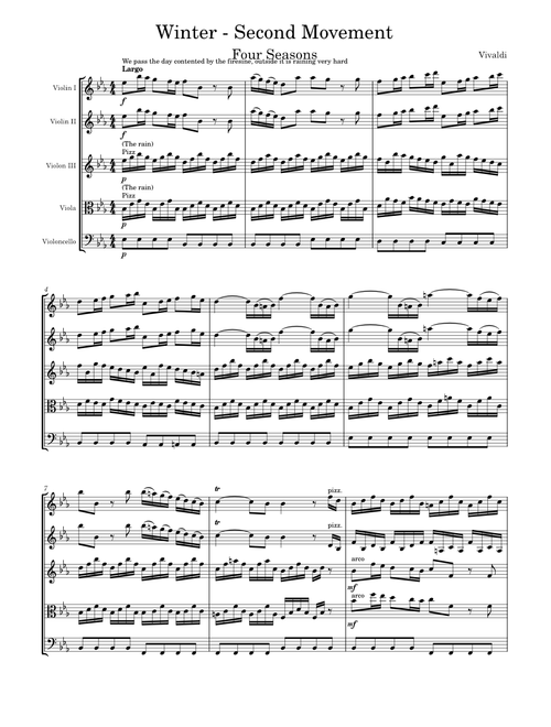 Largo from winter – Antonio Vivaldi