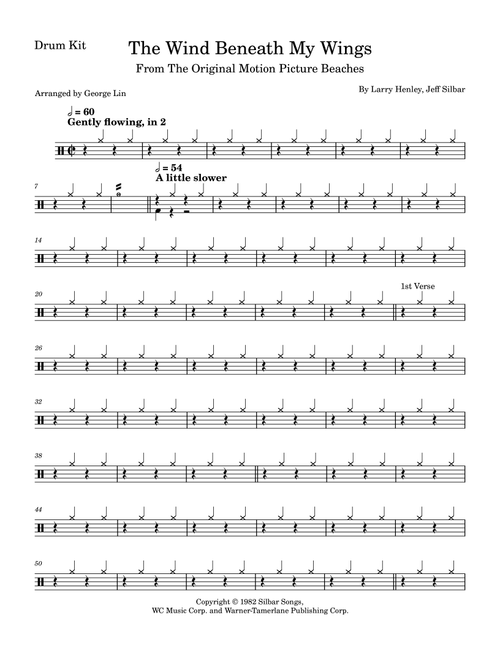 The Wind Beneath My Wings (Arr. George Lin) - Bette Midler (Clarinet and Piano)