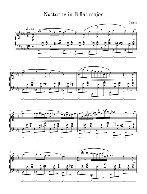 Nocturne Op. 9, No. 2 in E flat major – Frédéric Chopin