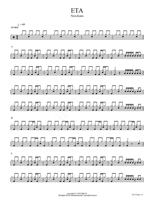 Eta (Arr. COPYDRUM) - Newjeans (Drums)