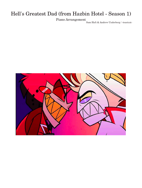 Hell's Greatest Dad (from Hazbin Hotel - Season 1) (Piano Arrangement)