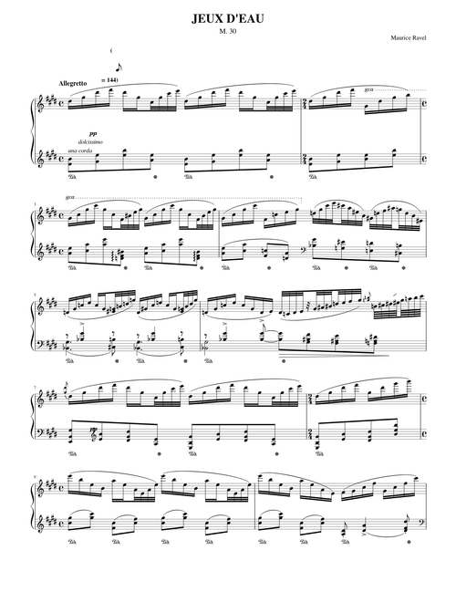 Jeux d'eau – Maurice Ravel