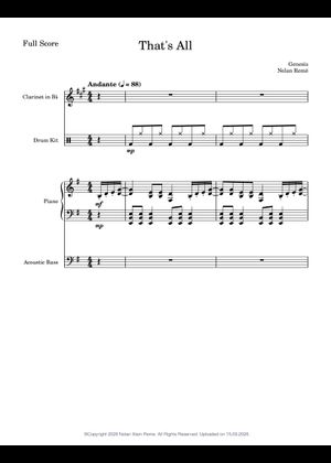 Play Official version of That's All Sheet Music by Genesis for