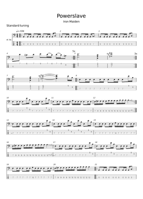 Free Powerslave by Iron Maiden sheet music | Download PDF or print